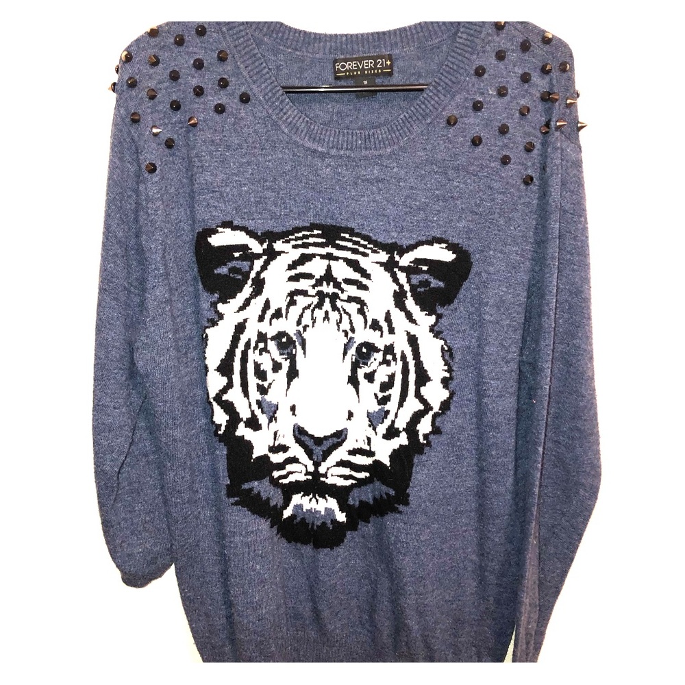 Forever 21 Spiked Lion Sweater